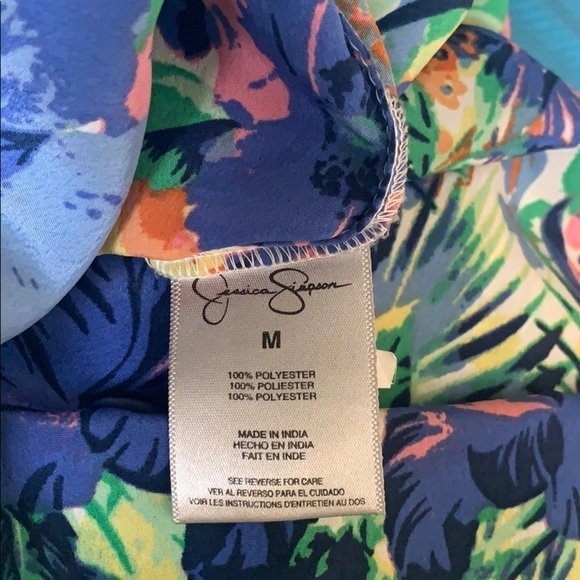 Jessica Simpson Women Ellington Floral Print Dress Size M - Picture 7 of 13
